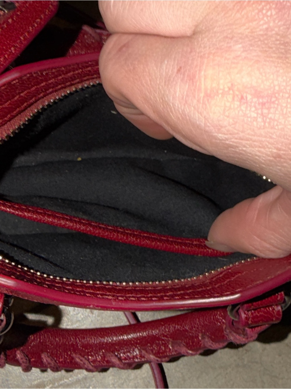 Balenciaga Le City Bag Nano in Deep Burgundy - Picture 11 of 11